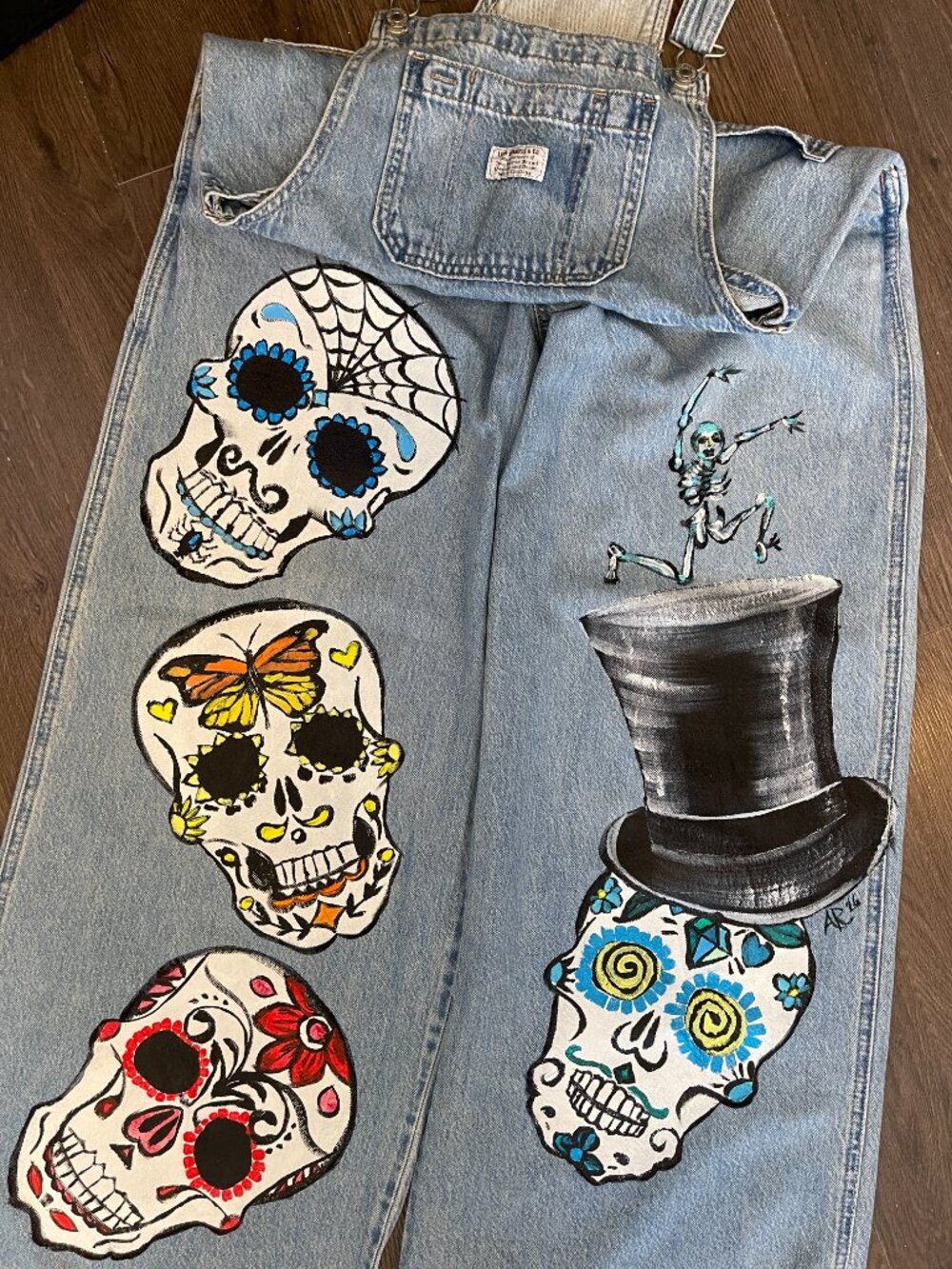 Hand-Painted Overalls Women's Levi's